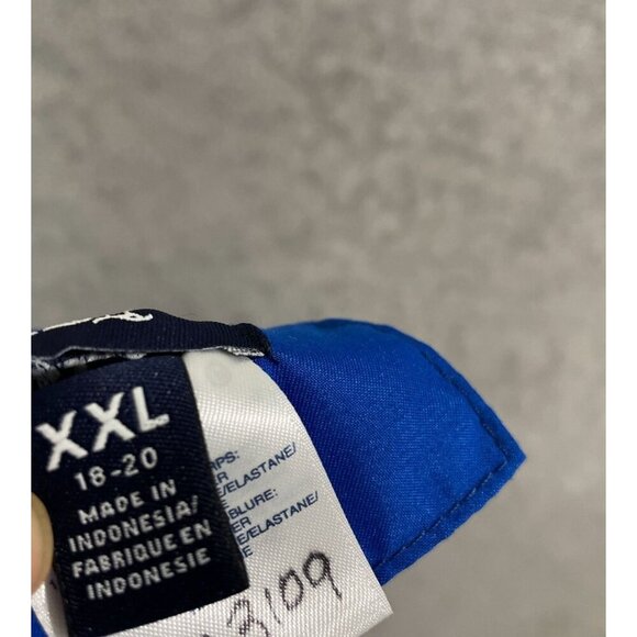 NWOT Lands' End Men's XXL Blue Swim Trunks With Elastic Waistband - Picture 7 of 9